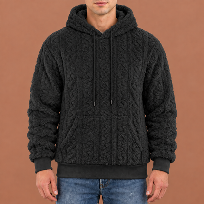 Asher Textured Fleece Hoodie