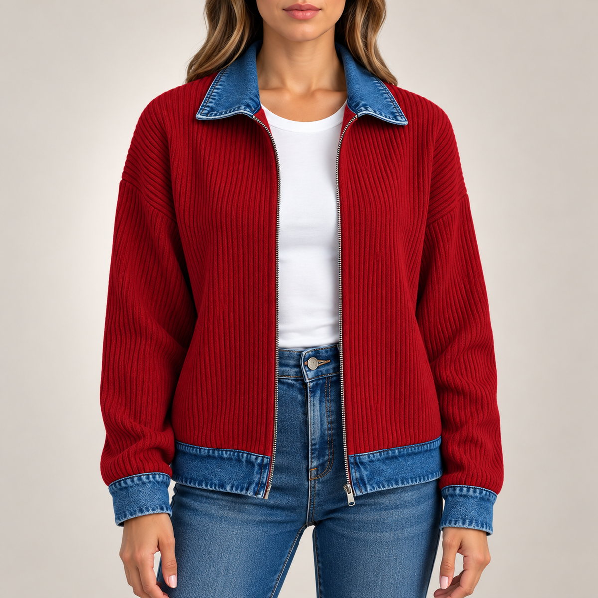 Sienna Ribbed Knit Jacket