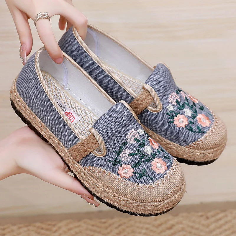 Floral Espadrille Loafers
