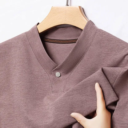 Alden One-Button V-Neck Tee