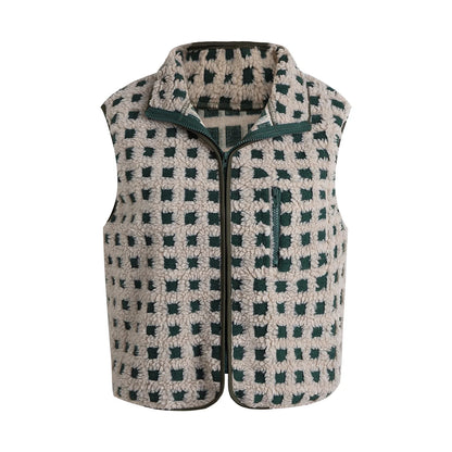 Madison Patterned Fleece Vest