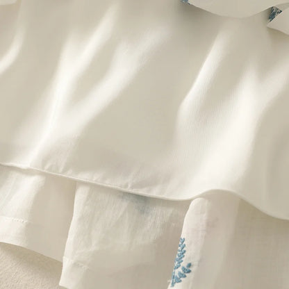 Noemi Cotton Linen Midi Skirt
