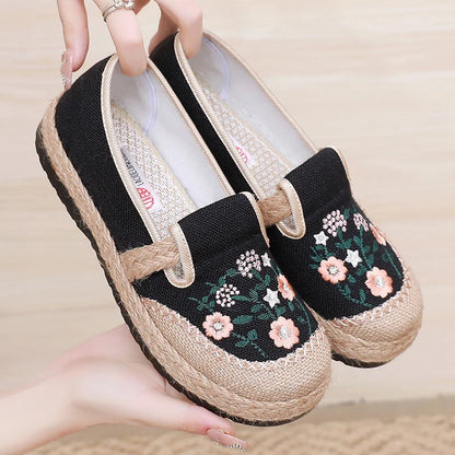 Floral Espadrille Loafers