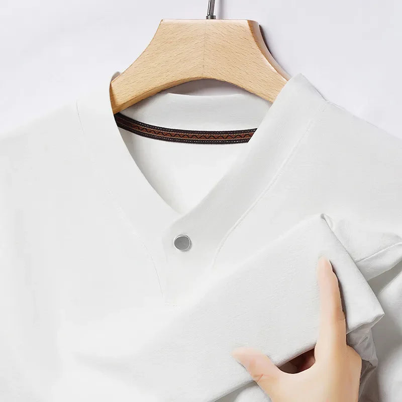 Alden One-Button V-Neck Tee