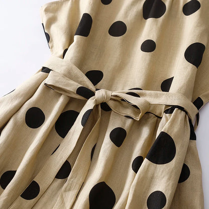 Rosalie Polka Dot Midi Dress