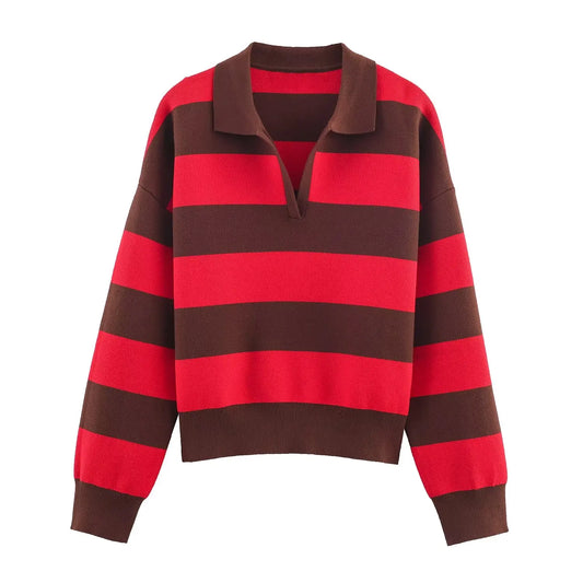 Oaklyn Collared Knit Sweater