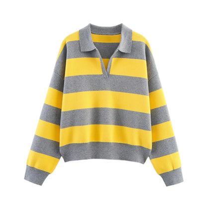 Oaklyn Collared Knit Sweater
