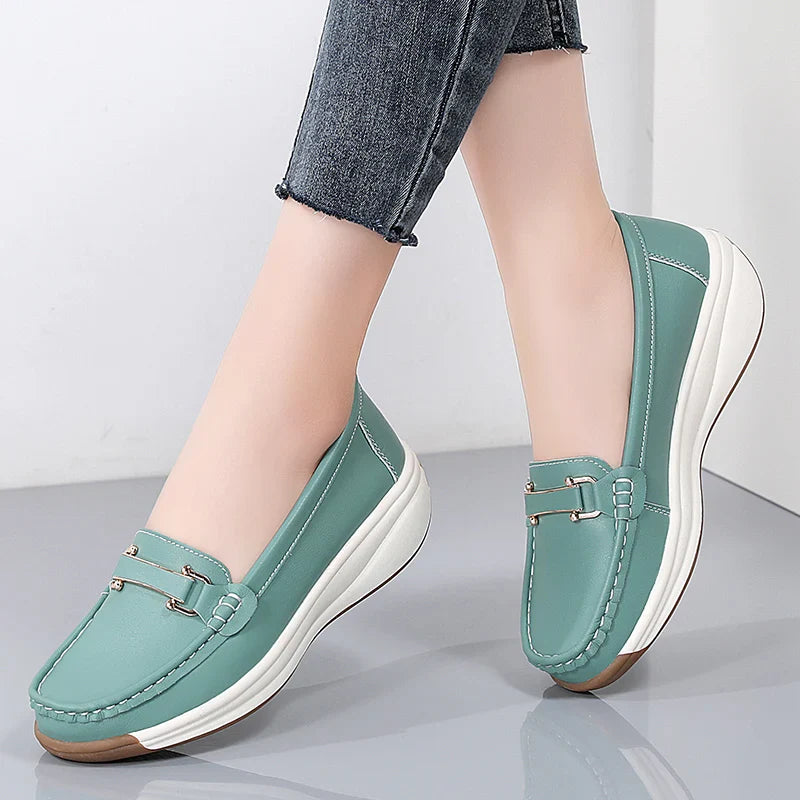 Portia Orthopedic Leather Loafers