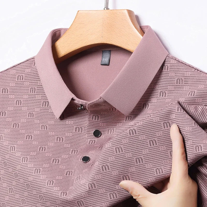 Preston Geometric Polo Shirt