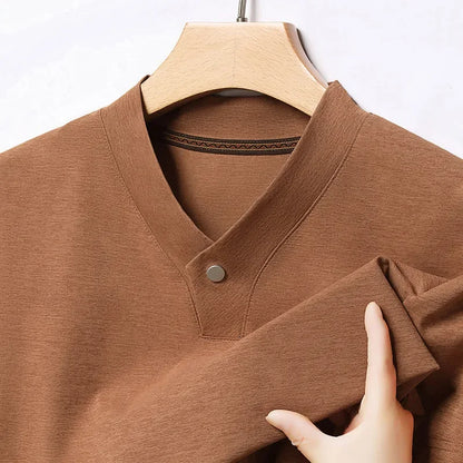 Alden One-Button V-Neck Tee