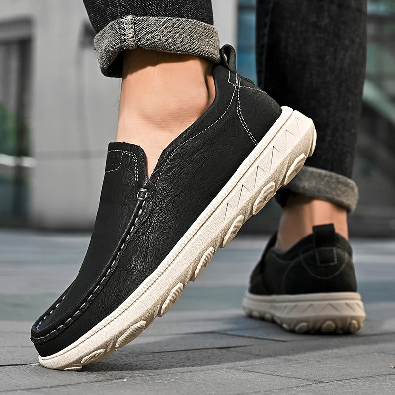 Knox Leather Slip-Ons