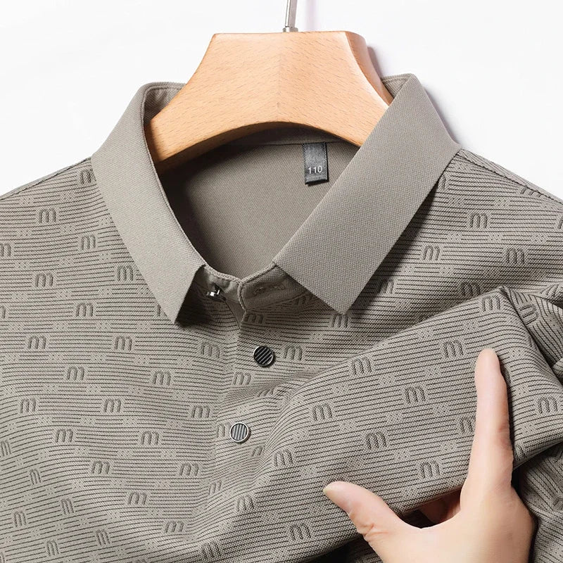 Preston Geometric Polo Shirt
