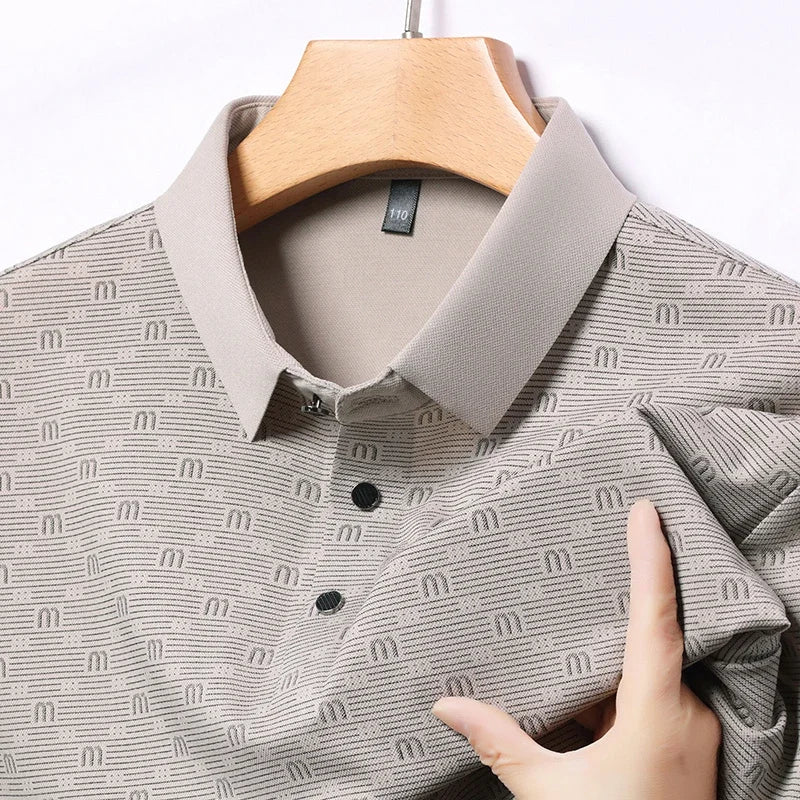 Preston Geometric Polo Shirt