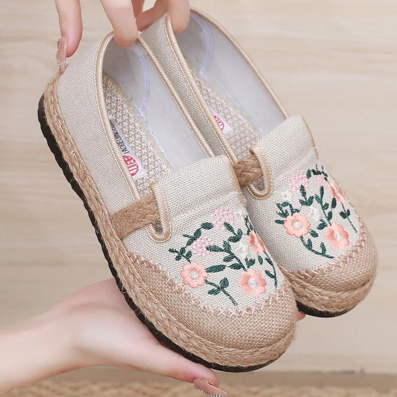 Floral Espadrille Loafers