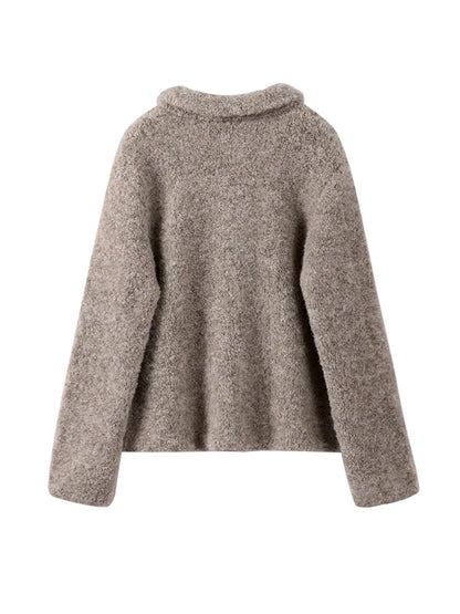 Vienna Wool Textured Button Jacket