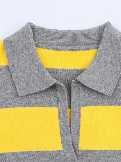 Oaklyn Collared Knit Sweater
