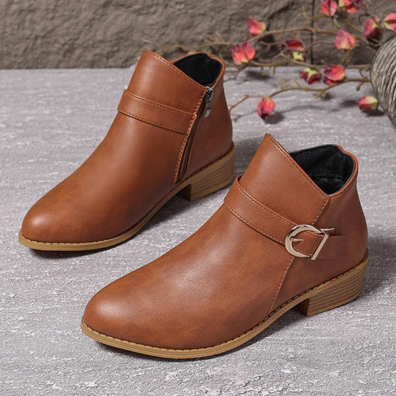 Sorelle Low Heel Ankle Boots
