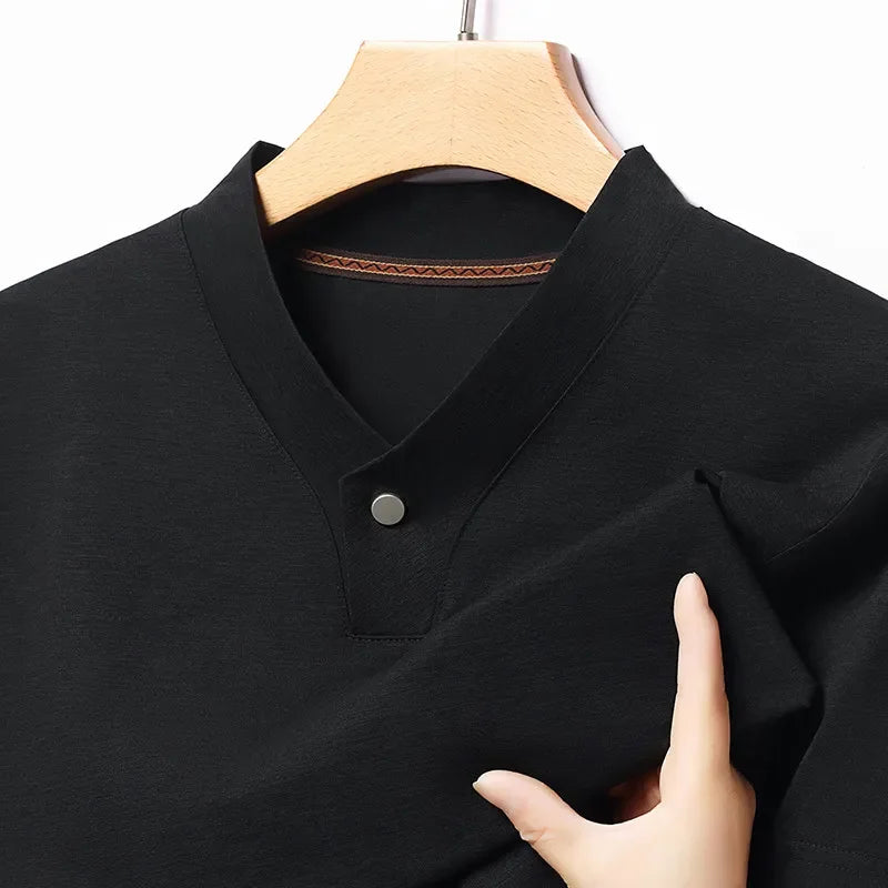 Alden One-Button V-Neck Tee