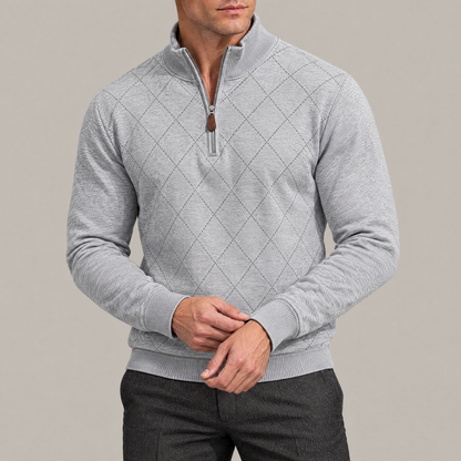 Thomas Argyle Quarter-Zip Pullover