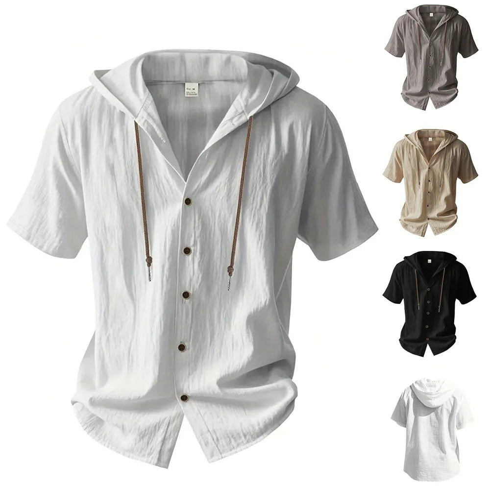 Weston Hooded Linen Shirt