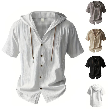 Weston Hooded Linen Shirt