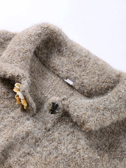 Vienna Wool Textured Button Jacket