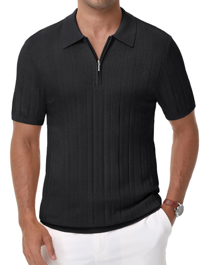 Santorini Knit Zip Polo