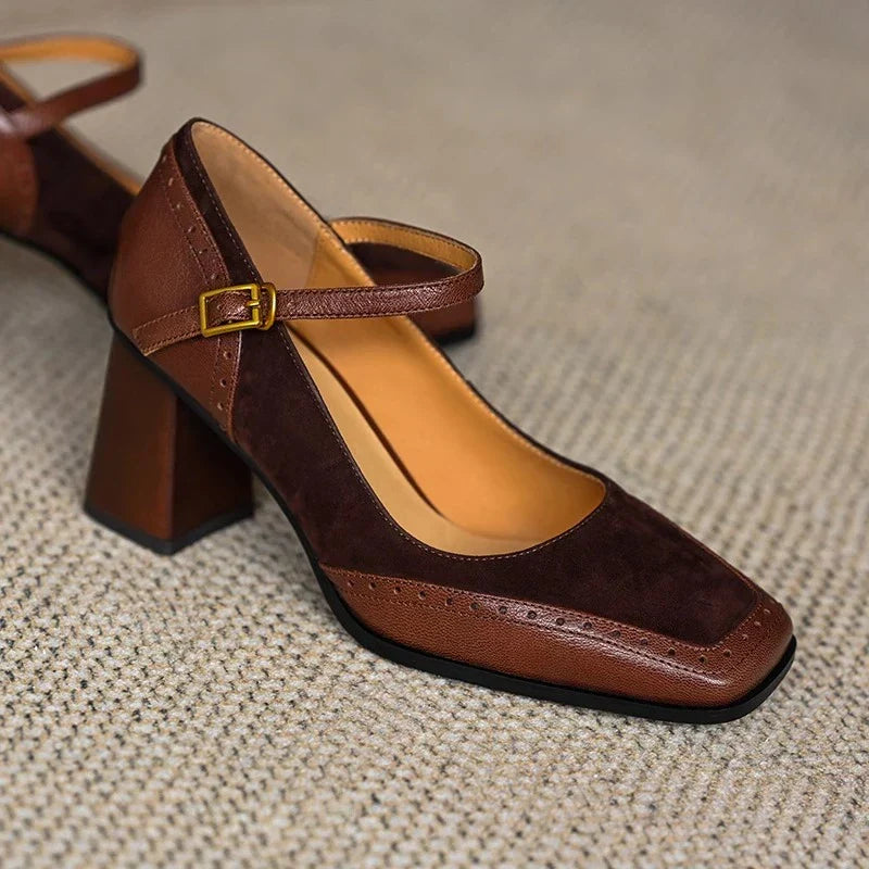 Vivienne Block Heel Pumps