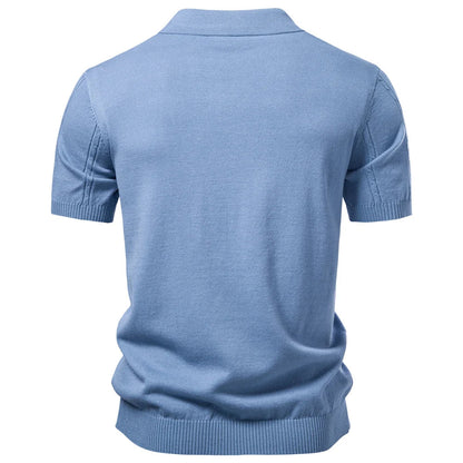 Luca Riviera Cable Knit Polo
