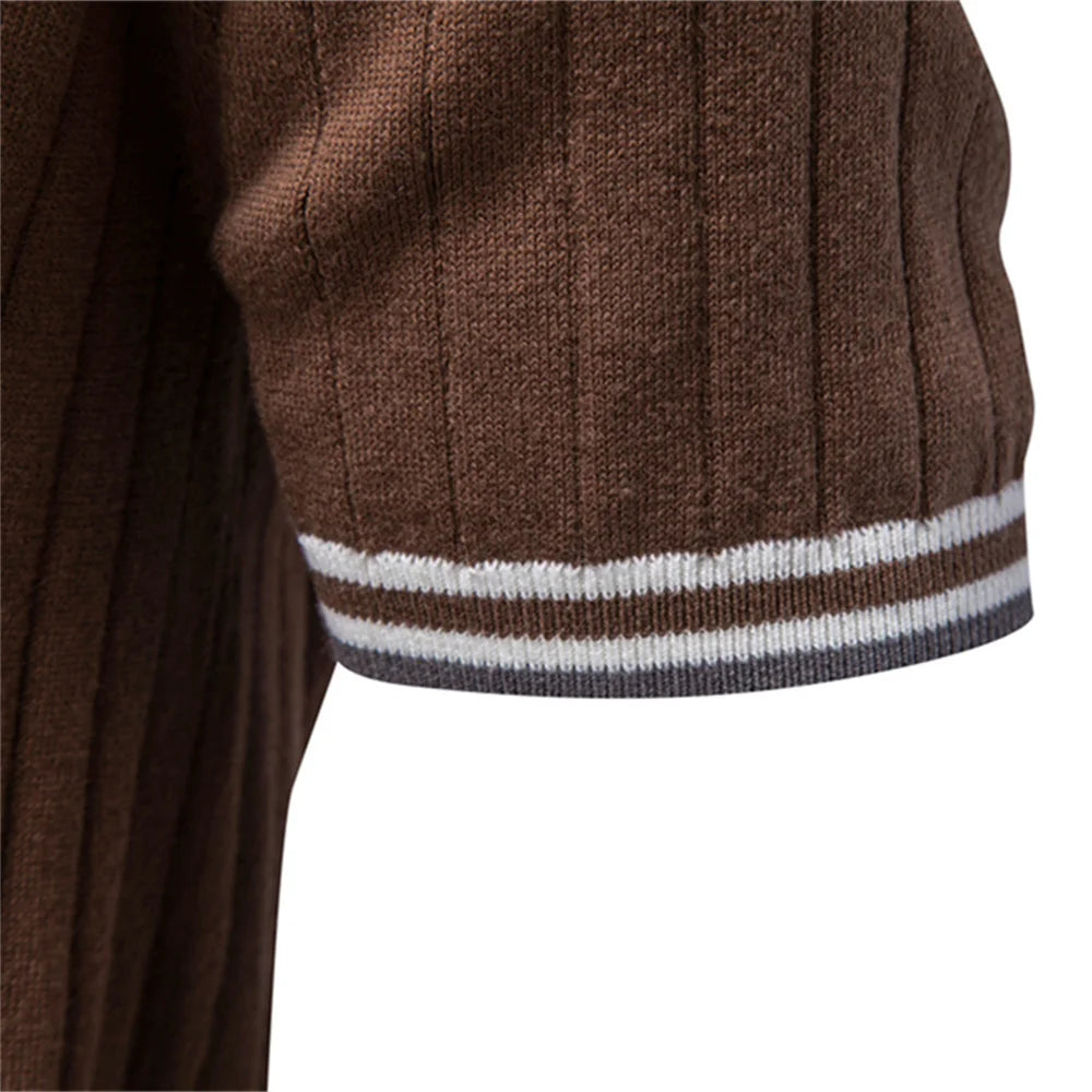 Harrington Knit Polo Shirt