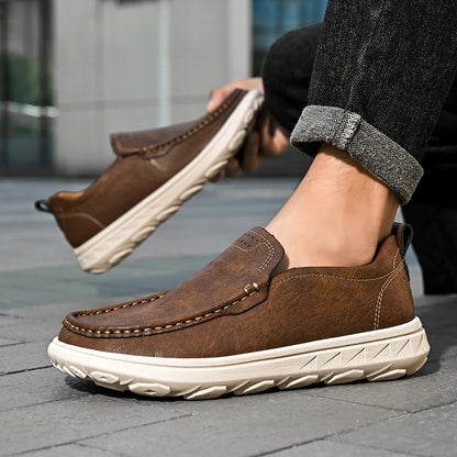Knox Leather Slip-Ons