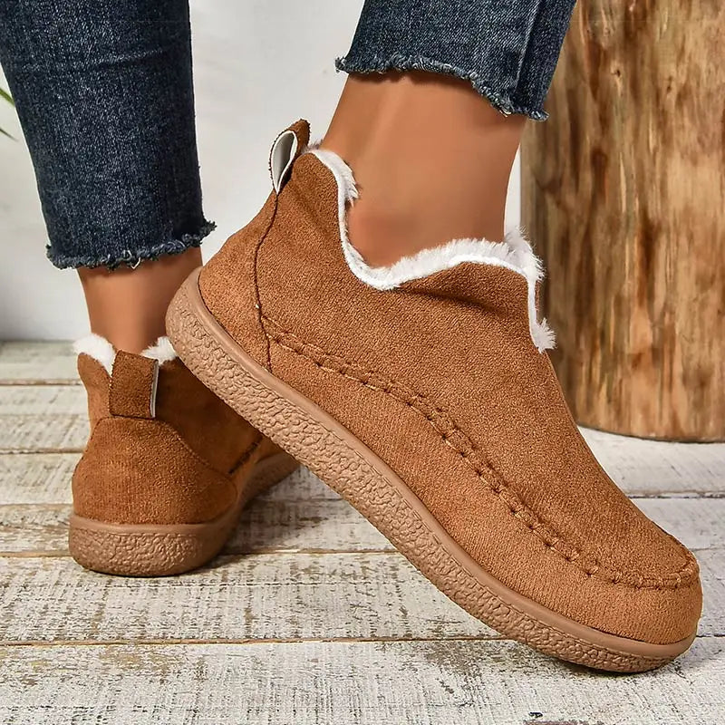 Elmstead Suede Fur-Lined Ankle Boots