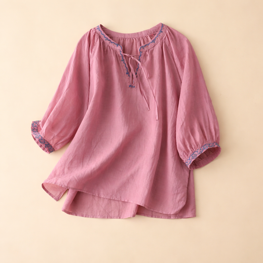 Emma Linen Blouse