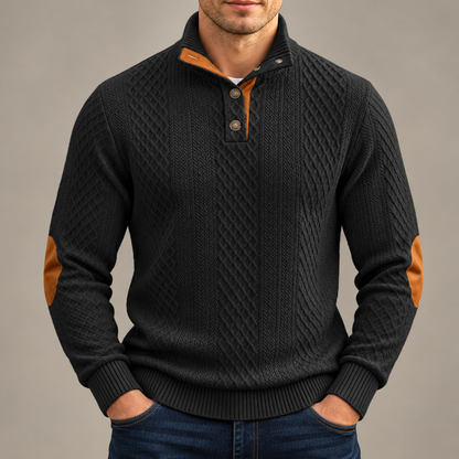 Harrison Cable-Knit Pullover Sweater