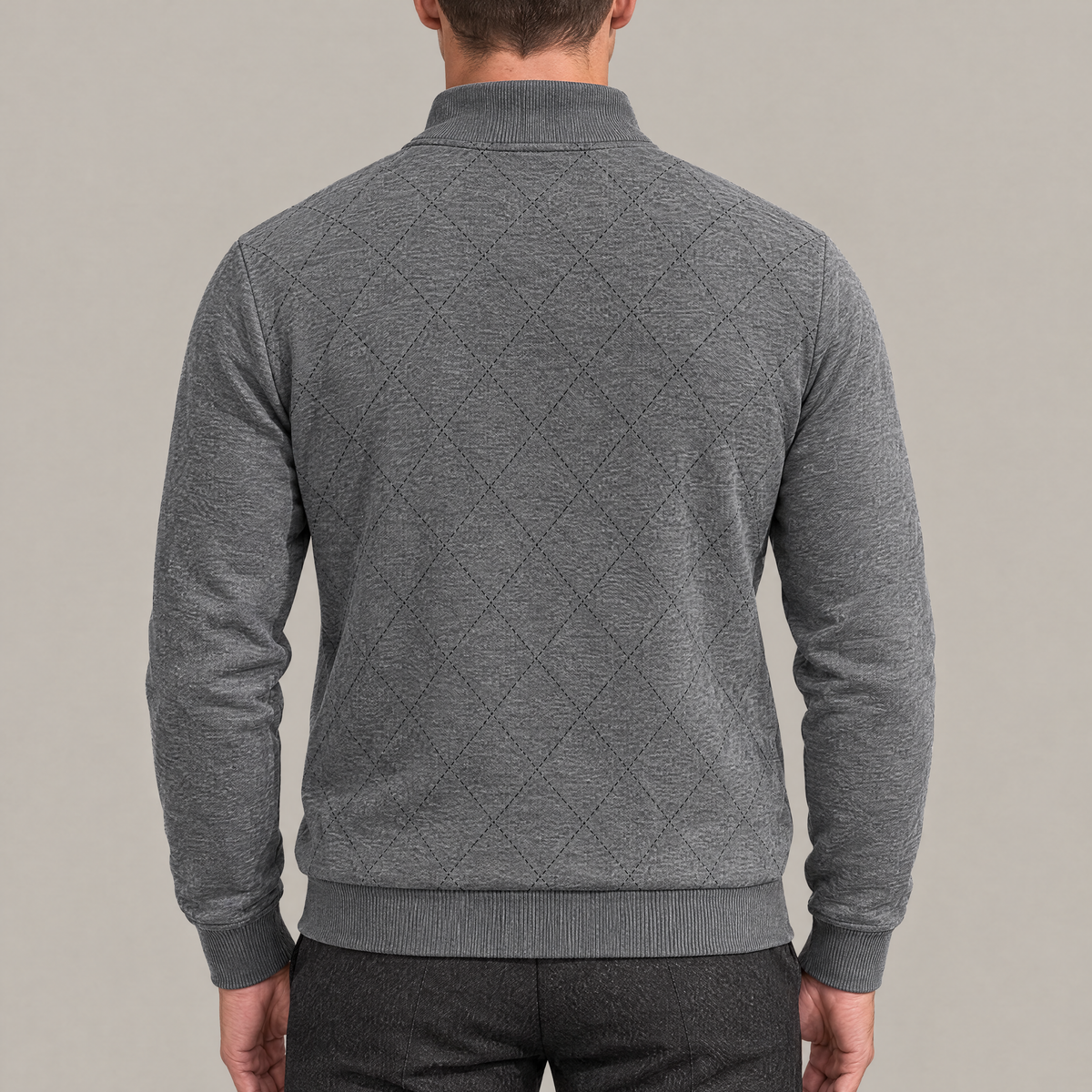 Thomas Argyle Quarter-Zip Pullover