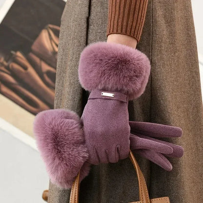 The Elara Fur Gloves