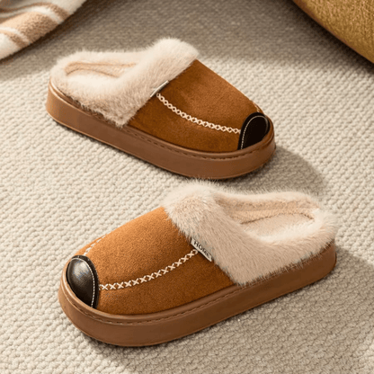 The Ellington Fur Slipper