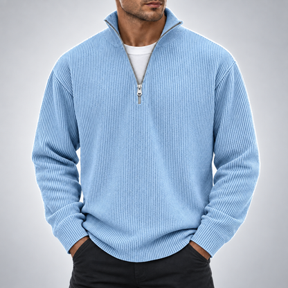 Lorenzo Ribbed Quarter-Zip