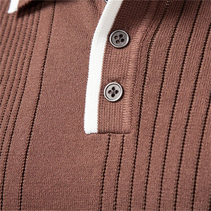 Luciano Knit Polo Sweatshirt