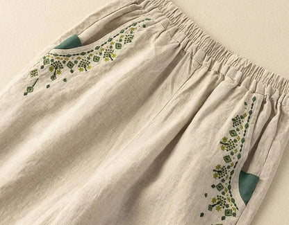 Amélie Cotton Linen Pants