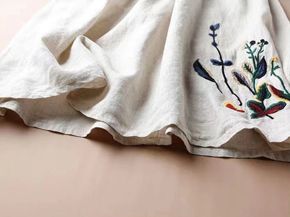 Soleia Linen Midi Skirt