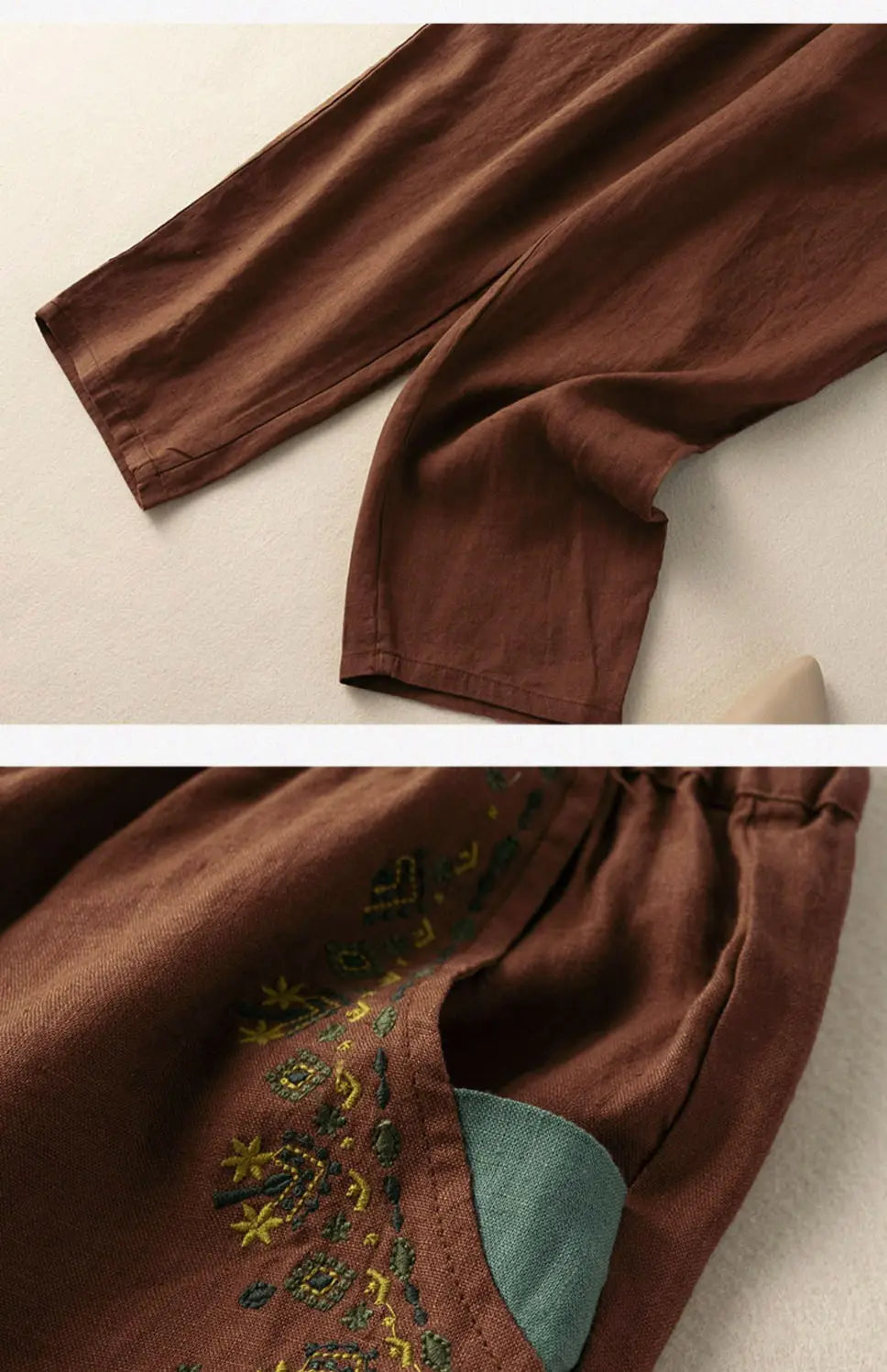 Amélie Cotton Linen Pants