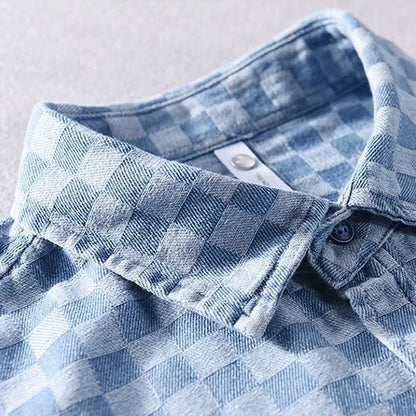 Checkered Button-Up Shirt