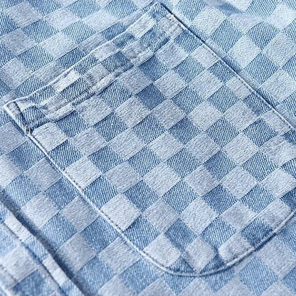 Checkered Button-Up Shirt