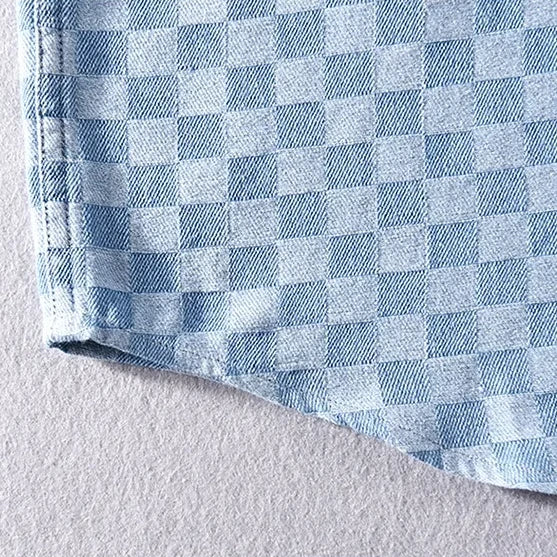 Checkered Button-Up Shirt