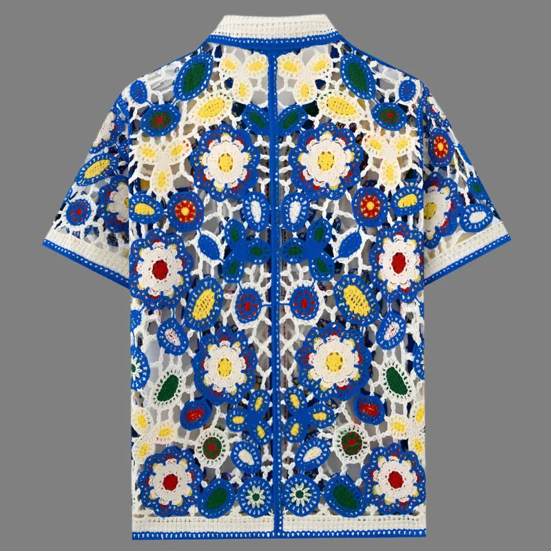 Como Floral Knit Shirt