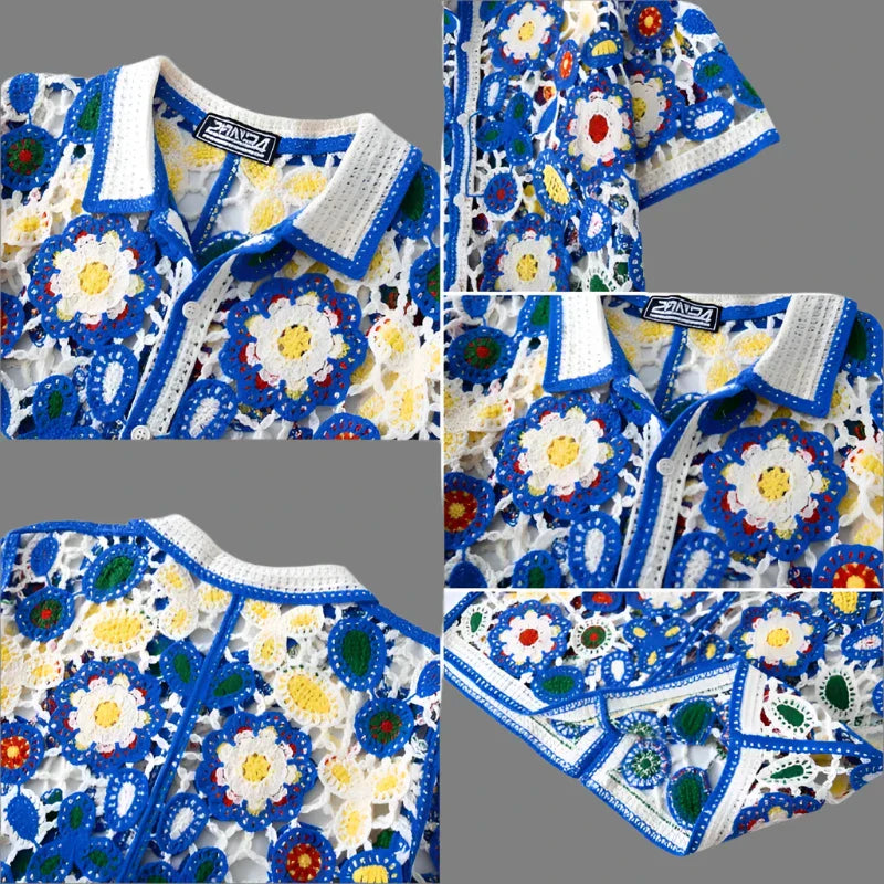 Como Floral Knit Shirt