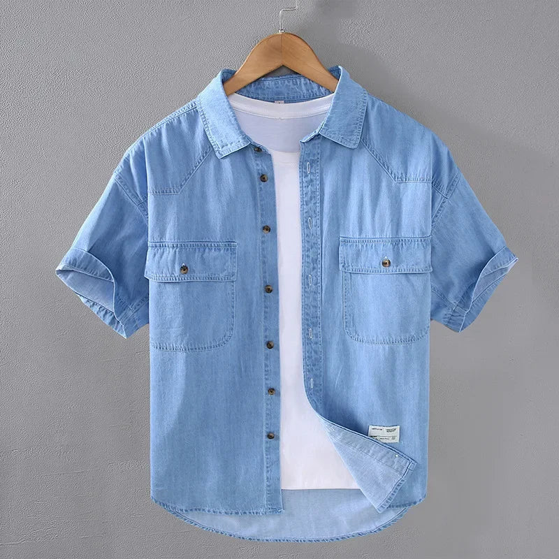 Denim Short Sleeve Shirt