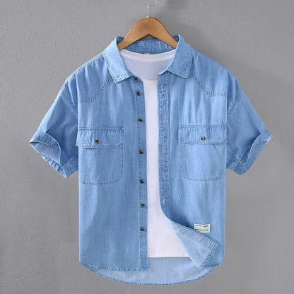Denim Short Sleeve Shirt