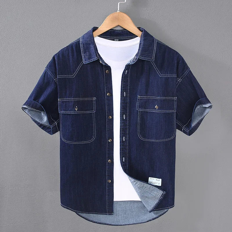 Denim Short Sleeve Shirt